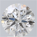 Del inventario de diamantes de laboratorio, 2.72 quilates, Redondo , Color F, claridad VS1 y certificado IGI