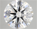 Lab Created Diamond 5.17 Carats, Round with excellent Cut, F Color, si1 Clarity and Certified by GIA