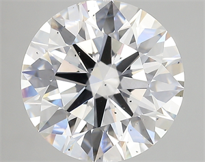 Picture of Lab Created Diamond 5.17 Carats, Round with excellent Cut, F Color, si1 Clarity and Certified by GIA