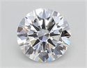 Lab Created Diamond 1.20 Carats, Round with Ideal Cut, D Color, VVS2 Clarity and Certified by IGI