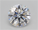 Lab Created Diamond 1.20 Carats, Round with Excellent Cut, D Color, VVS2 Clarity and Certified by IGI