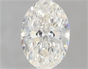0.60 Carats, Oval H Color, VVS2 Clarity and Certified by GIA