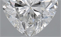 0.51 Carats, Heart F Color, VS1 Clarity and Certified by GIA