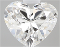 0.41 Carats, Heart G Color, VVS1 Clarity and Certified by GIA