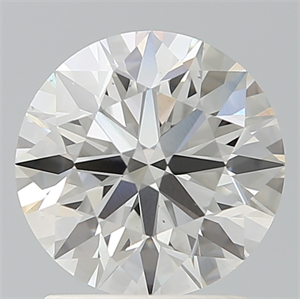 Picture of Lab Created Diamond 1.88 Carats, Round with Ideal Cut, G Color, VS1 Clarity and Certified by IGI