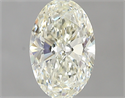 0.63 Carats, Oval K Color, VS1 Clarity and Certified by GIA