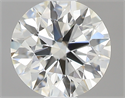 0.45 Carats, Round with Excellent Cut, J Color, VVS1 Clarity and Certified by GIA