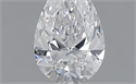 0.52 Carats, Pear D Color, VS2 Clarity and Certified by GIA
