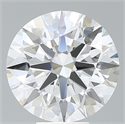 Lab Created Diamond 7.82 Carats, Round with Ideal Cut, F Color, VS1 Clarity and Certified by IGI
