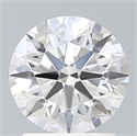 Lab Created Diamond 1.75 Carats, Round with Ideal Cut, F Color, VS2 Clarity and Certified by IGI