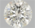 0.70 Carats, Round with Very Good Cut, L Color, VVS1 Clarity and Certified by GIA