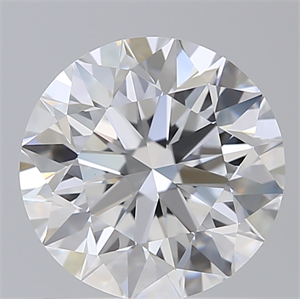 Picture of Lab Created Diamond 1.38 Carats, Round with Excellent Cut, E Color, VVS2 Clarity and Certified by IGI