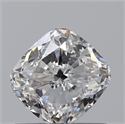 0.71 Carats, Cushion D Color, VVS2 Clarity and Certified by GIA