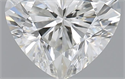 0.90 Carats, Heart H Color, VVS1 Clarity and Certified by GIA