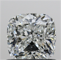 0.80 Carats, Cushion H Color, SI1 Clarity and Certified by GIA