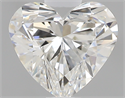 0.50 Carats, Heart E Color, VVS1 Clarity and Certified by GIA
