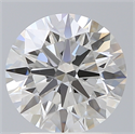 Lab Created Diamond 1.81 Carats, Round with Ideal Cut, G Color, VS1 Clarity and Certified by IGI