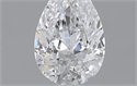 0.70 Carats, Pear D Color, SI1 Clarity and Certified by GIA