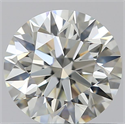 0.70 Carats, Round with Excellent Cut, K Color, VVS2 Clarity and Certified by GIA