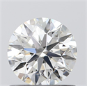 0.74 Carats, Round with Excellent Cut, H Color, IF Clarity and Certified by GIA