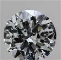 0.90 Carats, Round with Good Cut, G Color, I2 Clarity and Certified by GIA