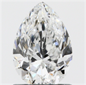 0.90 Carats, Pear E Color, VS2 Clarity and Certified by GIA