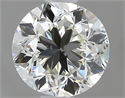 0.70 Carats, Round with Good Cut, K Color, VS2 Clarity and Certified by GIA
