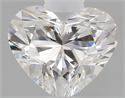 0.40 Carats, Heart D Color, VVS2 Clarity and Certified by GIA