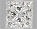 1.14 Carats, Princess H Color, I1 Clarity and Certified by GIA