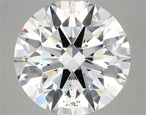 Picture of Lab Created Diamond 5.07 Carats, Round with excellent Cut, F Color, si1 Clarity and Certified by GIA