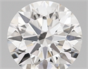 Lab Created Diamond 1.36 Carats, Round with ideal Cut, E Color, vvs2 Clarity and Certified by IGI