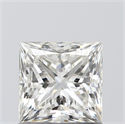 0.90 Carats, Princess H Color, VS1 Clarity and Certified by GIA