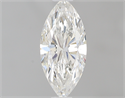 0.42 Carats, Marquise H Color, I1 Clarity and Certified by GIA