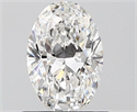 0.61 Carats, Oval F Color, VVS1 Clarity and Certified by GIA