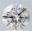 Lab Created Diamond 1.63 Carats, Round with Ideal Cut, D Color, VS2 Clarity and Certified by IGI