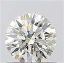 0.58 Carats, Round with Excellent Cut, K Color, VVS2 Clarity and Certified by GIA
