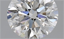 1.00 Carats, Round with Excellent Cut, K Color, SI1 Clarity and Certified by GIA