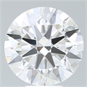 Lab Created Diamond 7.17 Carats, Round with Ideal Cut, G Color, VS1 Clarity and Certified by IGI