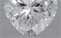 0.50 Carats, Heart D Color, VS2 Clarity and Certified by GIA