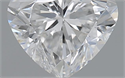 0.51 Carats, Heart E Color, VS2 Clarity and Certified by GIA
