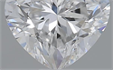 0.51 Carats, Heart D Color, VS2 Clarity and Certified by GIA
