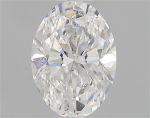 Picture of 0.43 Carats, Oval F Color, SI2 Clarity and Certified by GIA