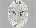 0.57 Carats, Oval F Color, VVS1 Clarity and Certified by GIA