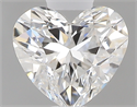 0.46 Carats, Heart E Color, IF Clarity and Certified by GIA