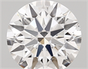 Lab Created Diamond 1.93 Carats, Round with ideal Cut, D Color, vs2 Clarity and Certified by IGI
