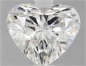 0.40 Carats, Heart F Color, IF Clarity and Certified by GIA