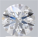 Lab Created Diamond 1.83 Carats, Round with Ideal Cut, F Color, VS2 Clarity and Certified by IGI
