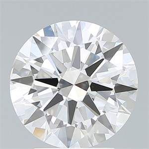 Picture of Lab Created Diamond 3.03 Carats, Round with Excellent Cut, F Color, VS1 Clarity and Certified by IGI