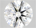 Lab Created Diamond 5.05 Carats, Round with ideal Cut, H Color, vs1 Clarity and Certified by IGI