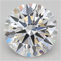 Lab Created Diamond 2.19 Carats, Round with ideal Cut, D Color, vs1 Clarity and Certified by IGI